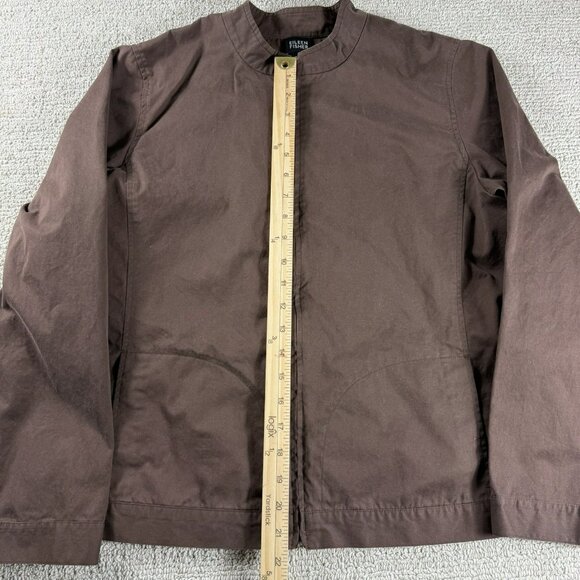 Eileen Fisher Cotton Lightweight Full Zip Jacket Brown Women’s Size Large - Picture 3 of 7